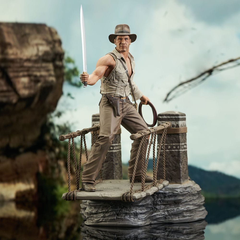 Indiana Jones und der Tempel des Todes Deluxe Gallery PVC Statue Rope Bridge 28 cm - Smalltinytoystore