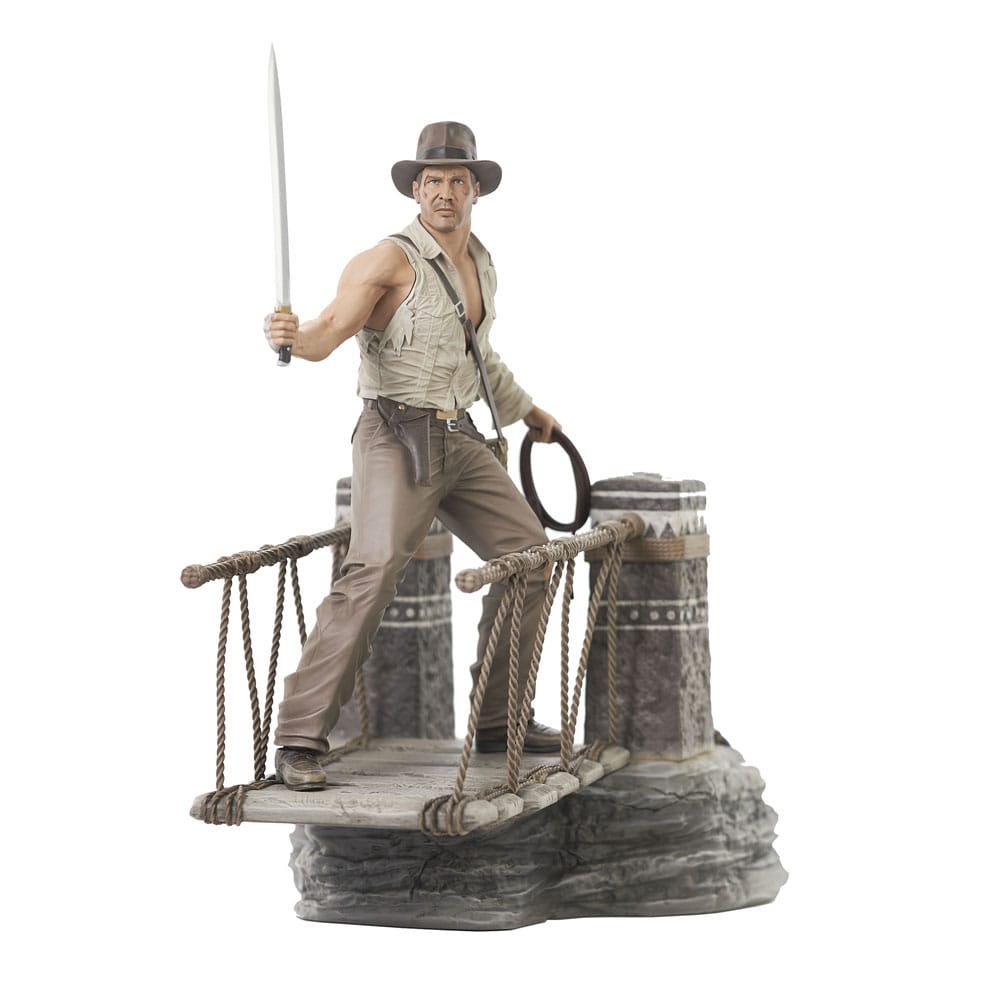 Indiana Jones und der Tempel des Todes Deluxe Gallery PVC Statue Rope Bridge 28 cm - Smalltinytoystore