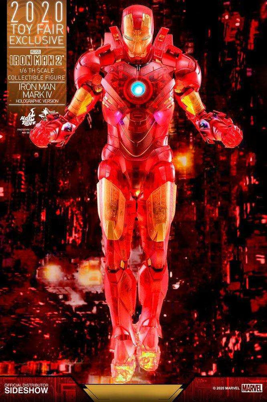 Iron Man 2: Iron Man Mark IV (Holographic Version) - 2020 Toy Fair Exclusive Movie Masterpiece HOT TOYS - Smalltinytoystore