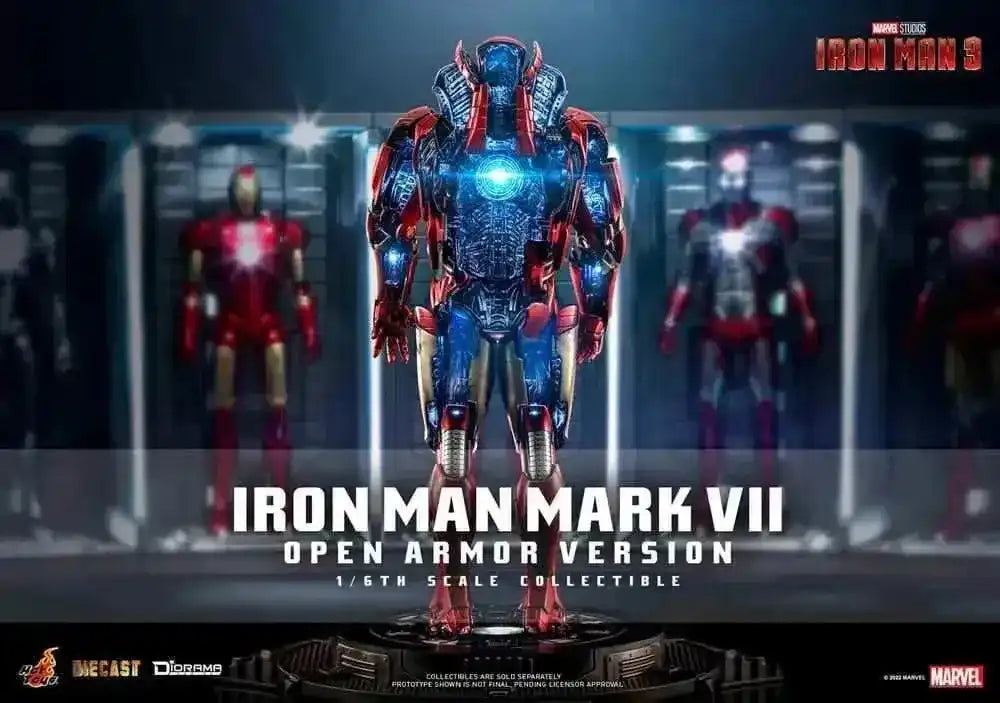 Iron Man 3 Diorama 1/6 Iron Man Mark VII (Op Armor Version) 32 cm HOT TOYS - Smalltinytoystore