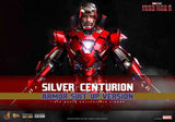Iron Man 3 Movie Masterpiece 1/6 Silver C turion (Armor Suit Up Version) 32 cm HOT TOYS - Smalltinytoystore