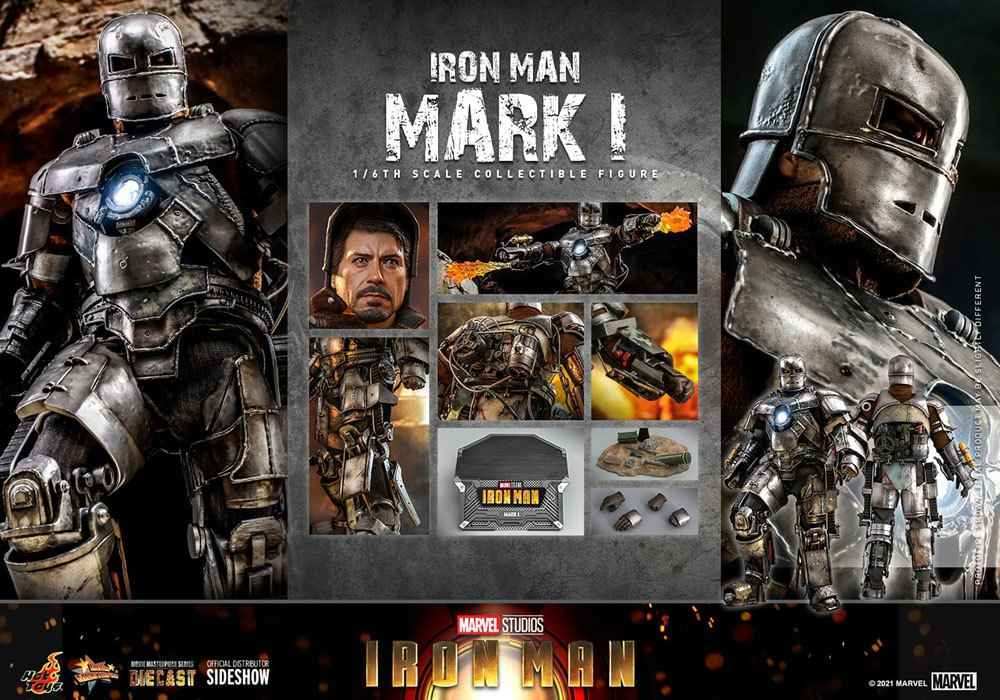 Iron Man Movie Masterpiece 1/6 Iron Man Mark I 30 cm HOT TOYS - Smalltinytoystore