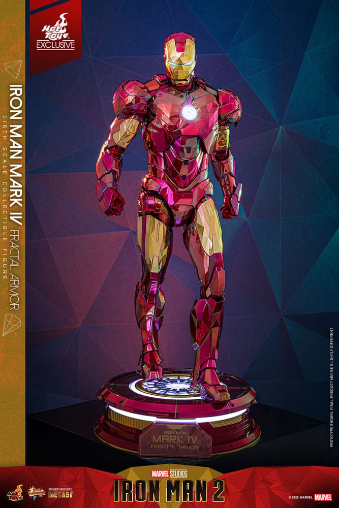 Iron Man Movie Masterpiece Diecast 1/6 Iron Man Mark VI (Fractal Armor) Hot Toys Exclusive HOT TOYS - Smalltinytoystore