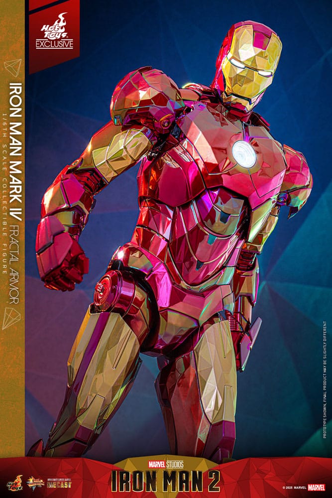 Iron Man Movie Masterpiece Diecast 1/6 Iron Man Mark VI (Fractal Armor) Hot Toys Exclusive HOT TOYS - Smalltinytoystore