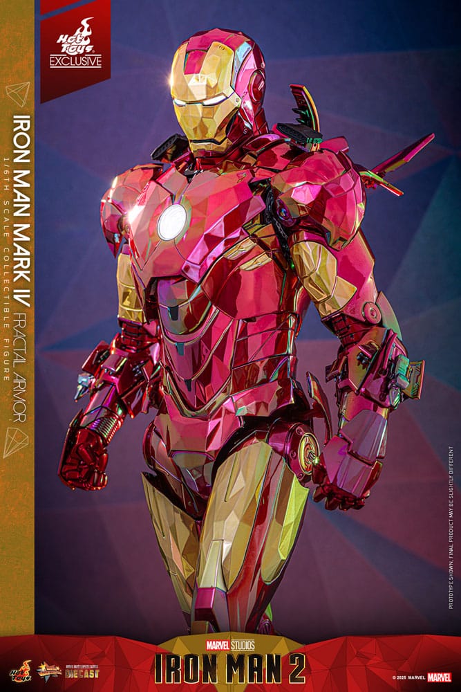 Iron Man Movie Masterpiece Diecast 1/6 Iron Man Mark VI (Fractal Armor) Hot Toys Exclusive HOT TOYS - Smalltinytoystore