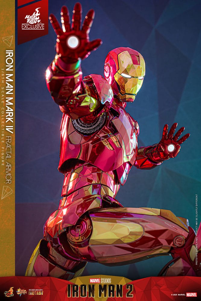 Iron Man Movie Masterpiece Diecast 1/6 Iron Man Mark VI (Fractal Armor) Hot Toys Exclusive HOT TOYS - Smalltinytoystore