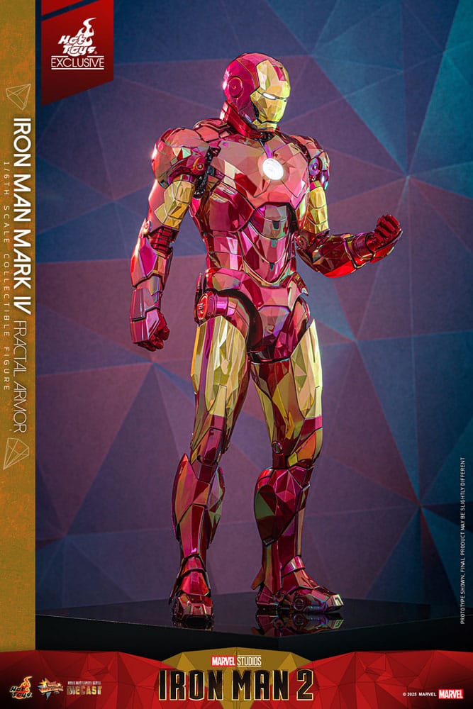 Iron Man Movie Masterpiece Diecast 1/6 Iron Man Mark VI (Fractal Armor) Hot Toys Exclusive HOT TOYS - Smalltinytoystore