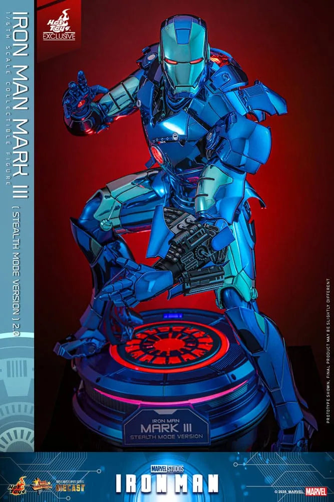 Iron Man Movie Masterpiece Diecast Actionfigur 1/6 Iron Man Mark III (Stealth Mode Ver.) 2.0 Hot Toys Exclusive 33 cm - Smalltinytoystore