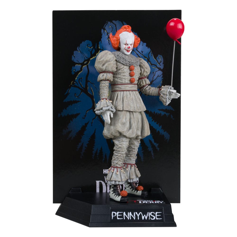 It: Welcome to Derry Movie Maniacs PVC Statue Pennywise (Gold Label) 16 cm - Smalltinytoystore