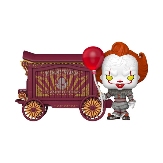 It-Welcome to Derry POP! Town Vinyl Figur Pennywise & Wagon 9 cm - Smalltinytoystore