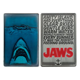 Jaws Metallbarren 50th Anniversary Poster Limited Edition - Smalltinytoystore
