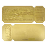 Jaws Replik 1/1 50th Anniversary Regatta Ticket 24k Gold Plated - Smalltinytoystore