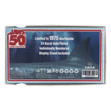 Jaws Replik 1/1 50th Anniversary Regatta Ticket 24k Gold Plated - Smalltinytoystore