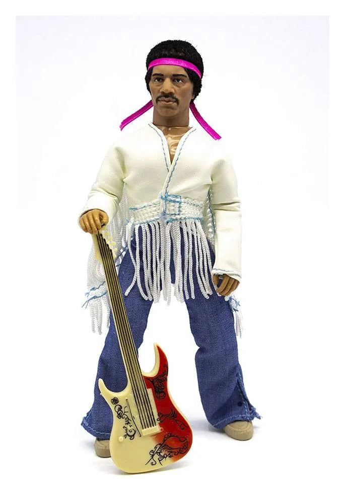 Jimi Hendrix Actionfigur Woodstock Flocked 20 cm - Smalltinytoystore