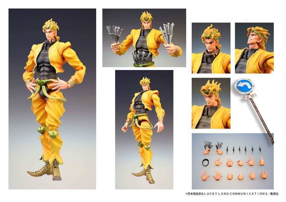 JoJo's Bizarre Adventure Part3 Stardust Crusaders Super Action Actionfigur Chozokado (Dio) (re-run) 16 cm - Smalltinytoystore