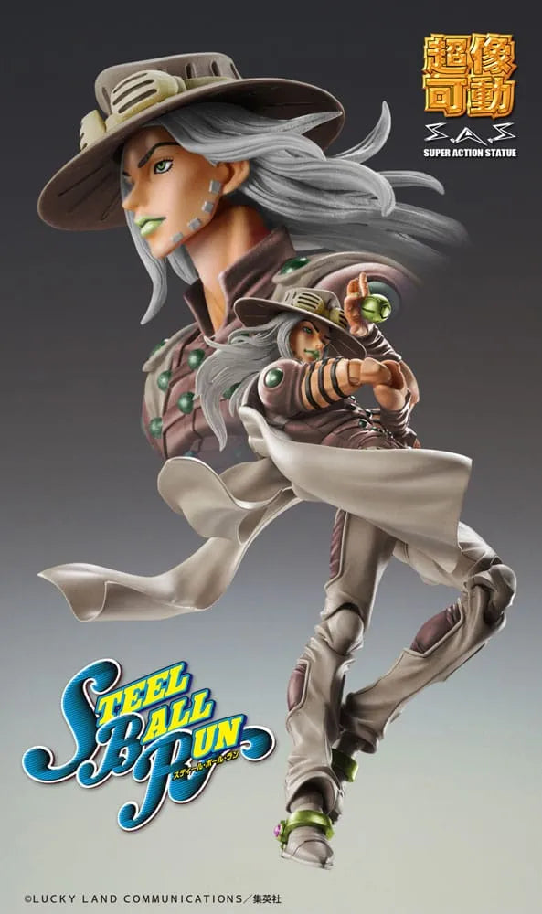 JoJo's Bizarre Adventure Part7 Steel Ball Run Super Action Actionfigur Chozokado Johnny Joestar Second 15 cm - Smalltinytoystore