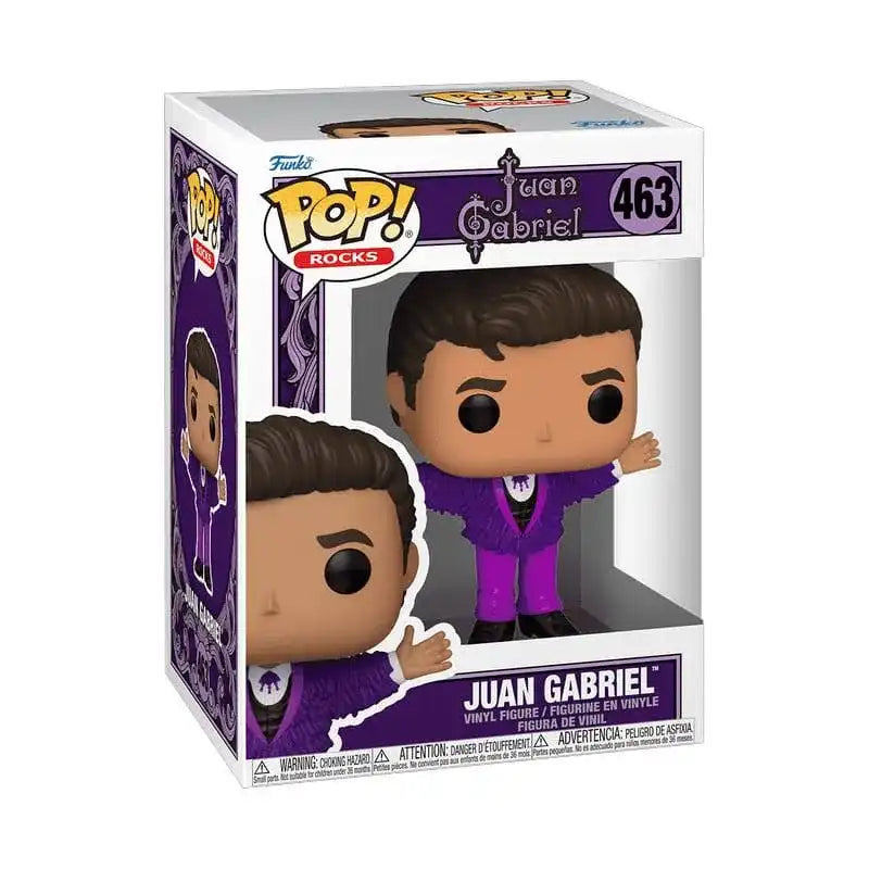 Juan Gabriel POP! Rocks Vinyl Figur Purple Outfit 9 cm - Smalltinytoystore