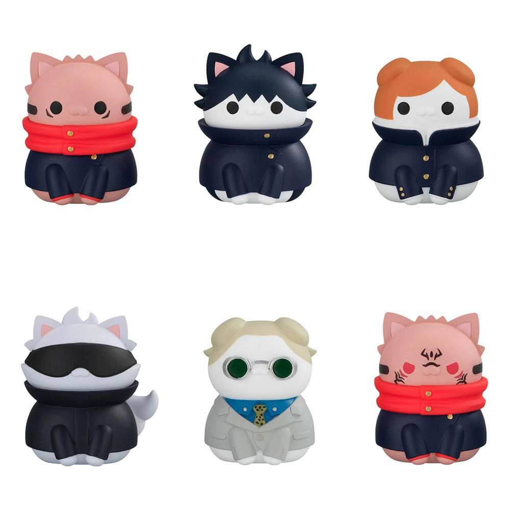 Jujutsu Kaisen Mega Cat Project Sammelfiguren Shibuya Incident Ver. 3 cm Sortiment (8) - Smalltinytoystore