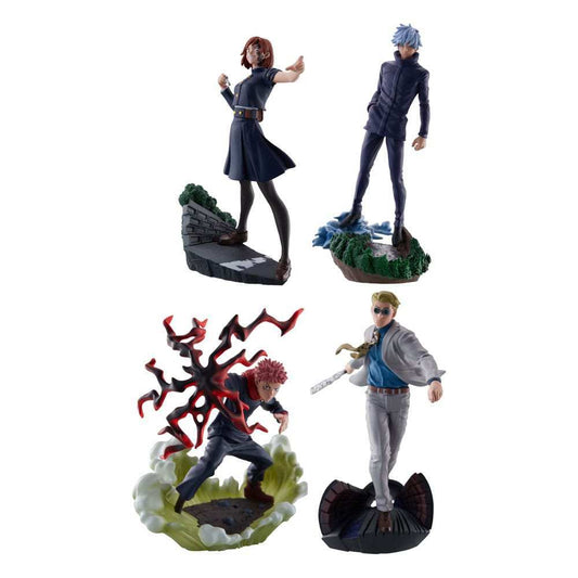 Jujutsu Kaisen Petitrama Series Sammelfiguren 4er-Pack Jujutsu Kaisen Series Vol.2 Set 9 cm - Smalltinytoystore