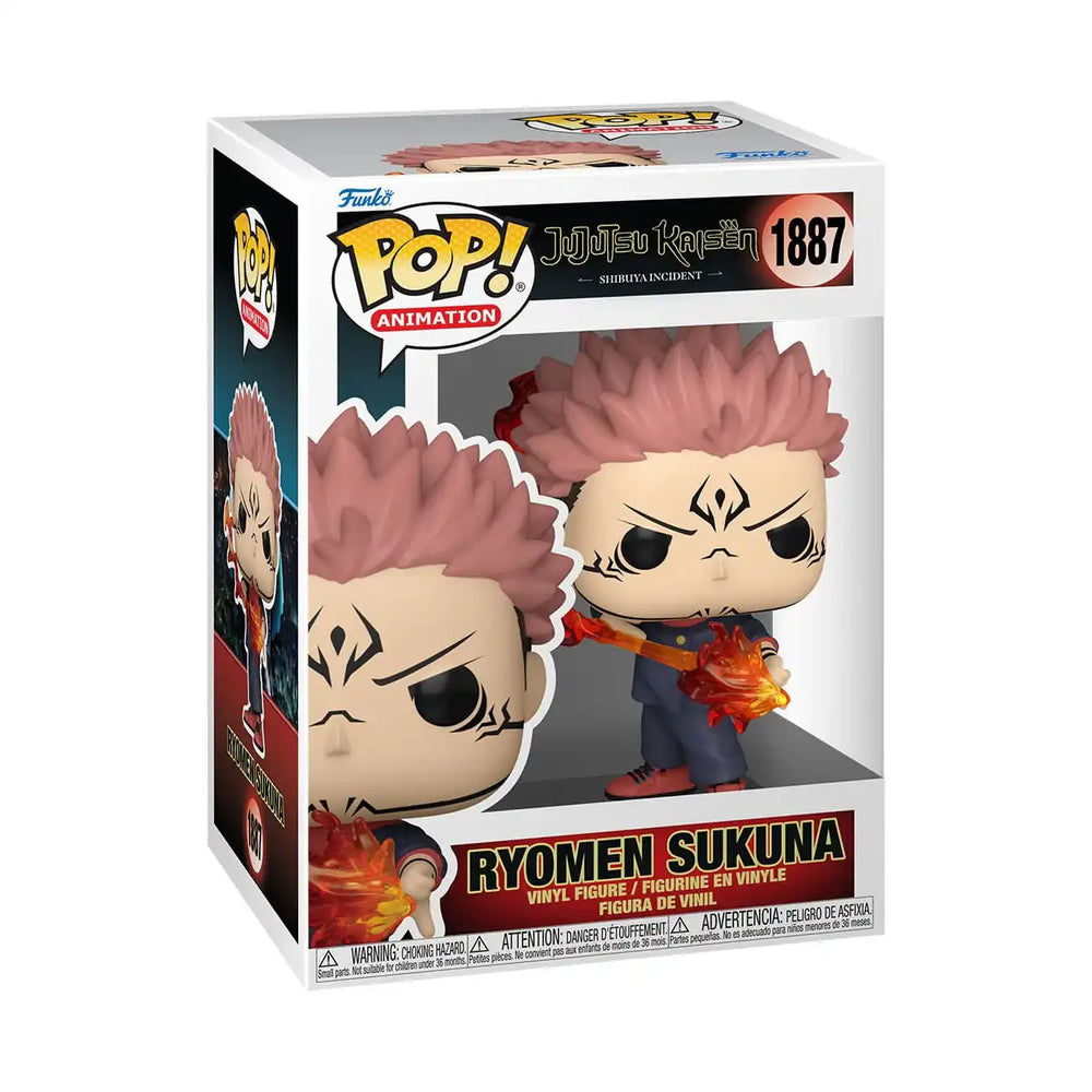 Jujutsu Kaisen POP! Animation Vinyl Figuren Sukuna (Fire Arrow) 9 cm - Smalltinytoystore