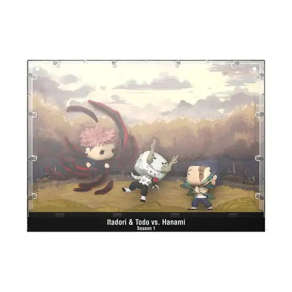 Jujutsu Kaisen POP Moments Vinyl Figuren Itadori & Todo vs Hanami 9 cm - Smalltinytoystore