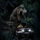 Jurassic Park Demi Art Scale Statue 1/20 T-Rex Chase - Smalltinytoystore