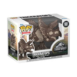 Jurassic Park Fossil POP! Movies Vinyl Figur Triceratops 9 cm - Smalltinytoystore