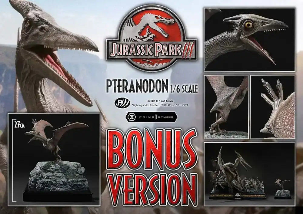 Jurassic Park III Legacy Museum Collection Statue 1/6 Pteranodon Bonus Version 68 cm - Smalltinytoystore