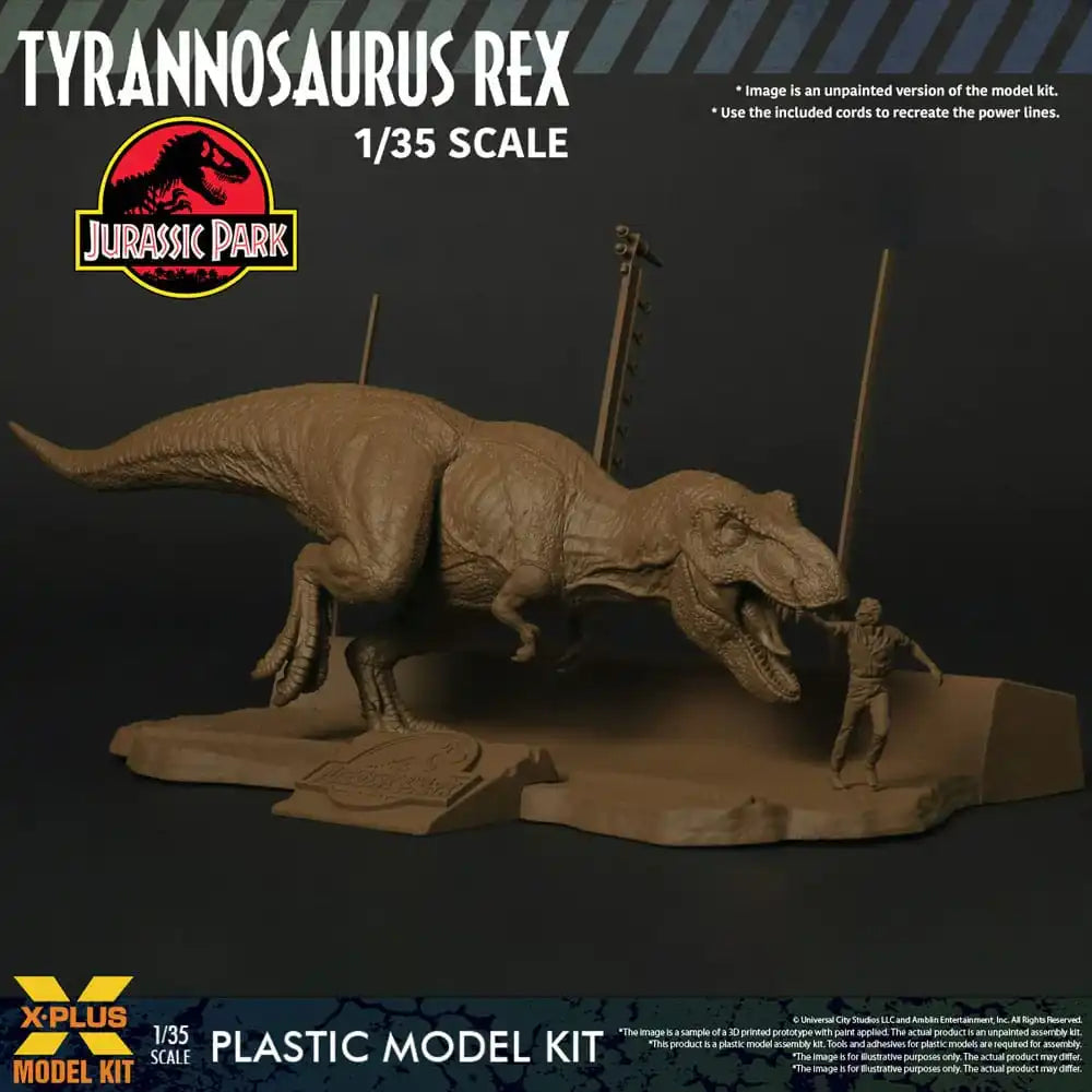 Jurassic Park Plastic Model Kit 1/35 Tyrannosaurus Rex 42 cm - Smalltinytoystore