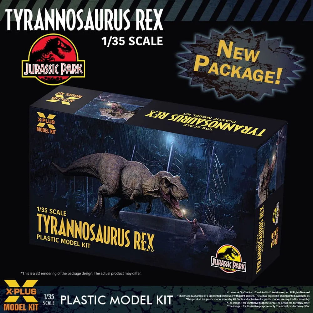 Jurassic Park Plastic Model Kit 1/35 Tyrannosaurus Rex 42 cm - Smalltinytoystore