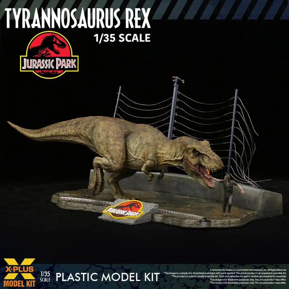 Jurassic Park Plastic Model Kit 1/35 Tyrannosaurus Rex 42 cm - Smalltinytoystore