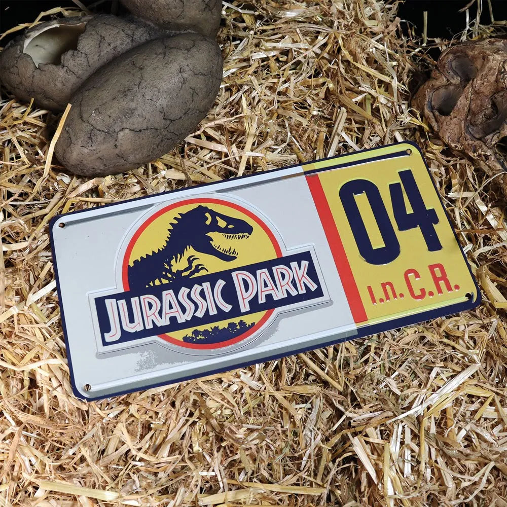 Jurassic Park Replik 1/1 Dennis Nedry Nummernschild - Smalltinytoystore
