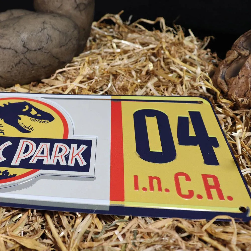Jurassic Park Replik 1/1 Dennis Nedry Nummernschild - Smalltinytoystore