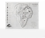 Jurassic Park Topographische Karte Isla Nublar - Smalltinytoystore