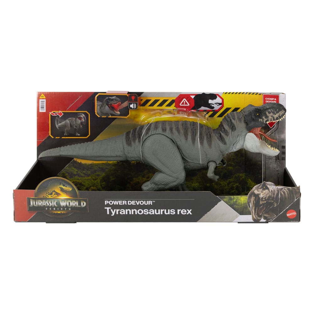 Jurassic World: Die Wiedergeburt Actionfigur mit Sound Power Devour Tyrannosaurus Rex 21 cm - Smalltinytoystore