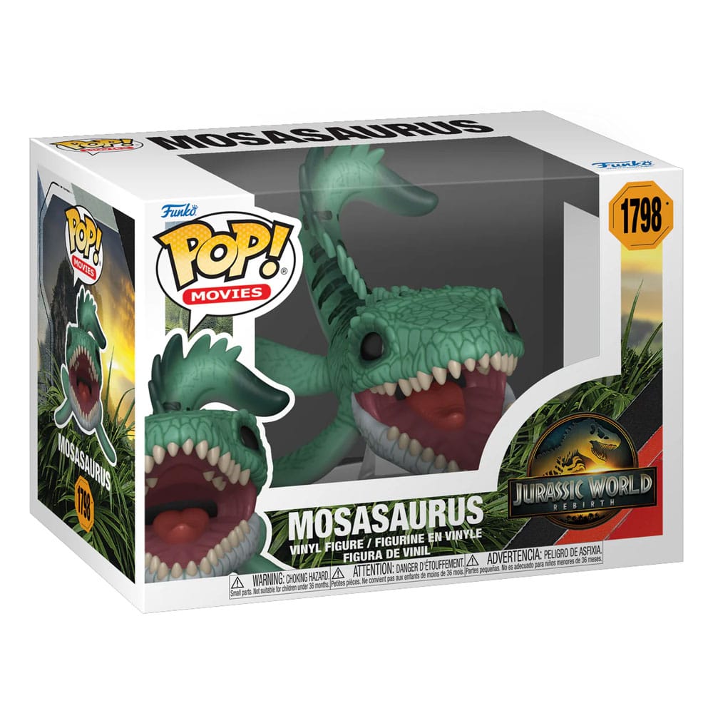 Jurassic World: Die Wiedergeburt POP! Movies Vinyl Figur Mosasaurus 9 cm - Smalltinytoystore