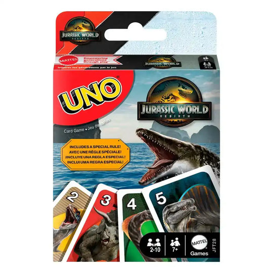 Jurassic World: Die Wiedergeburt UNO Kartenspiel - Smalltinytoystore
