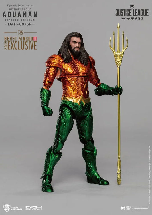 Justice League Dynamic 8ction Heroes Actionfigur 1/9 Aquaman Comic Color Ver. 20 cm - Smalltinytoystore