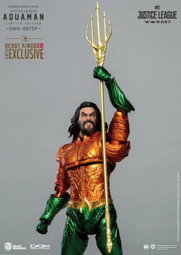 Justice League Dynamic 8ction Heroes Actionfigur 1/9 Aquaman Comic Color Ver. 20 cm - Smalltinytoystore