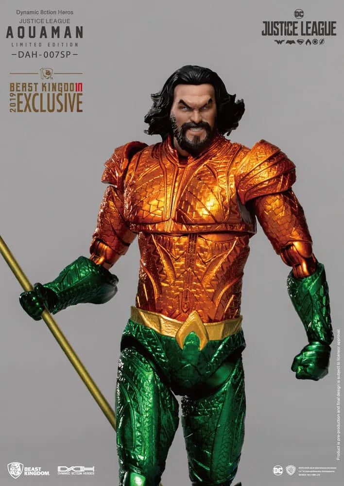 Justice League Dynamic 8ction Heroes Actionfigur 1/9 Aquaman Comic Color Ver. 20 cm - Smalltinytoystore