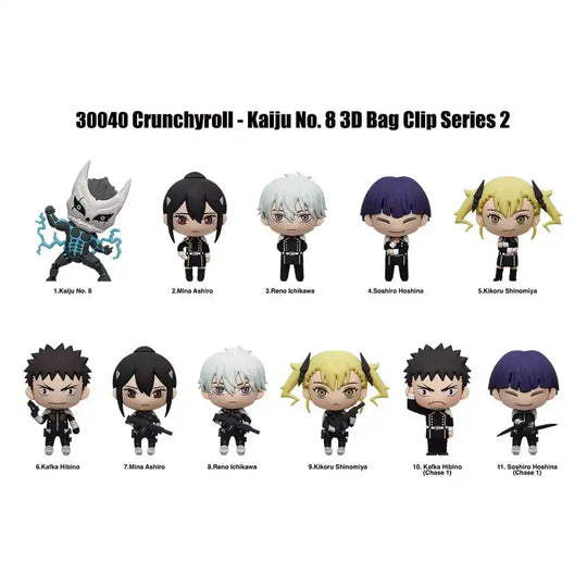 Kaiju No. 8 PVC-Taschenanhänger Series 2 Display (24) - Smalltinytoystore