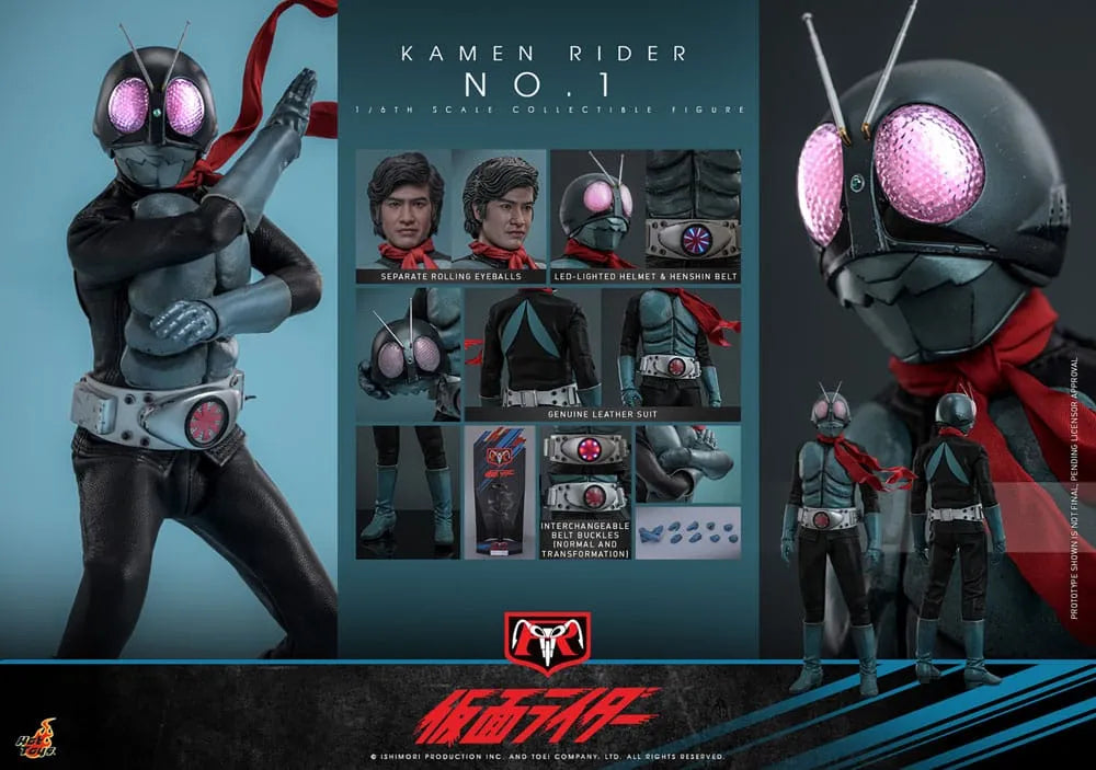 Kamen Rider 1/6 Kamen Rider No. 1 HOT TOYS - Smalltinytoystore