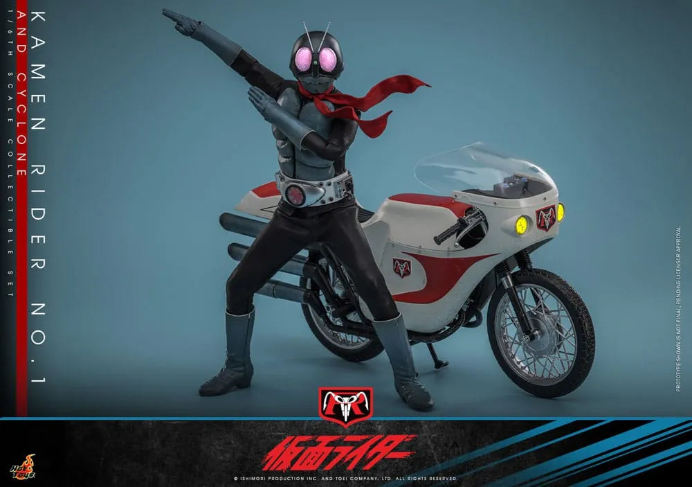 Kamen Rider 1/6 Kamen Rider No. 1 und Cylone HOT TOYS - Smalltinytoystore