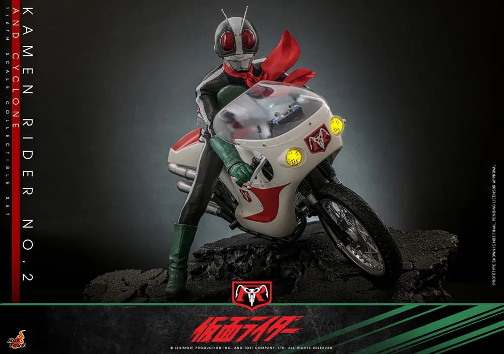 Kamen Rider 1/6 Kamen Rider No. 2 und Cylone HOT TOYS - Smalltinytoystore