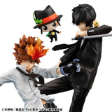 Katekyo Hitman Reborn! G.E.M. Serie PVC Statue Tsunayoshi Sawada & Kyoya Hibari & Reborn Set 21 cm - Smalltinytoystore