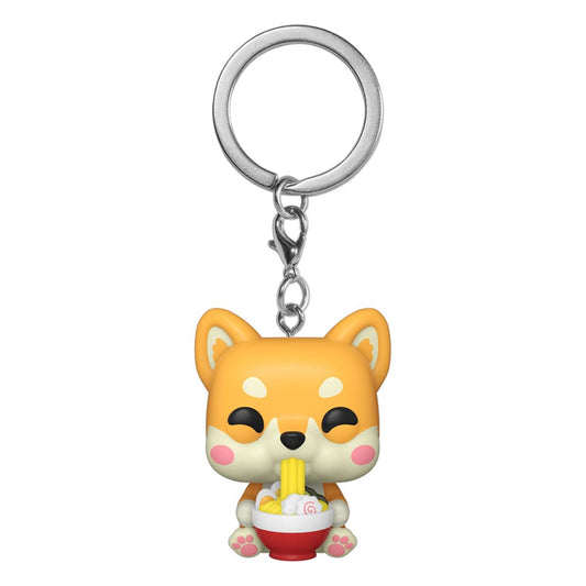 Kawaii Foodies Pocket POP! Vinyl Schlüsselanhänger 4 cm Ramen Shiba Display (12) - Smalltinytoystore