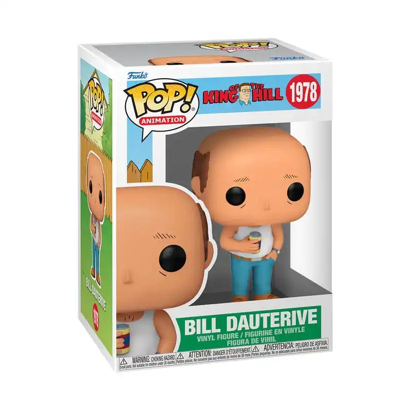 King of the Hill POP! TV Vinyl Figur Bill Dauterive 9 cm - Smalltinytoystore