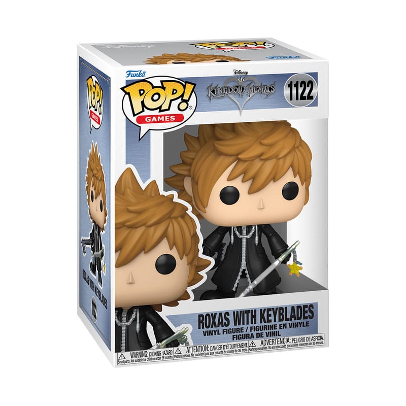 Kingdom Hearts POP! Games Vinyl Figur Roxas w/Keyblades 9 cm - Smalltinytoystore