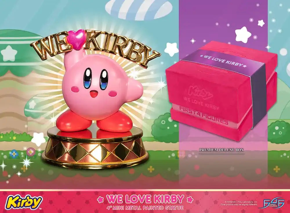 Kirby DieCast Statue We Love Kirby 10 cm - Smalltinytoystore