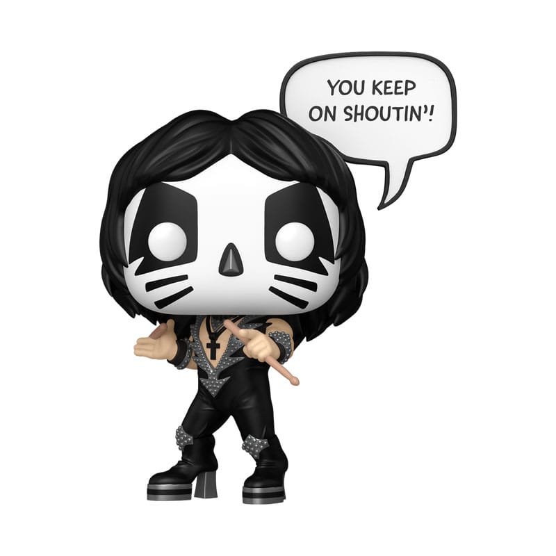 KISS POP! Sayings Vinyl Figur The Catman(R&R All Night) 9 cm - Smalltinytoystore